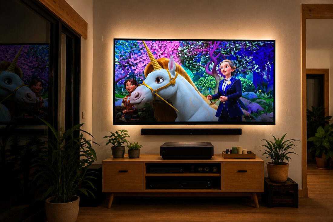 Installation d'un home-cinéma et d'une TV murale en Royans-Vercors