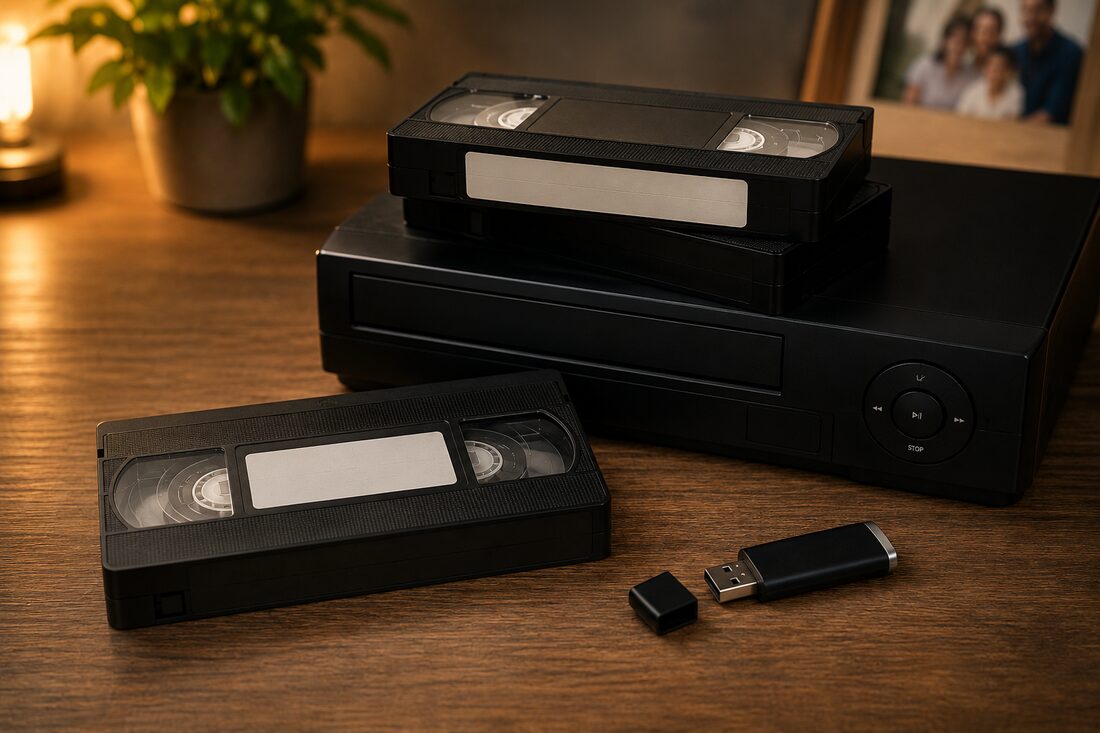 Numérisation de cassettes VHS sur clé USB en Drôme